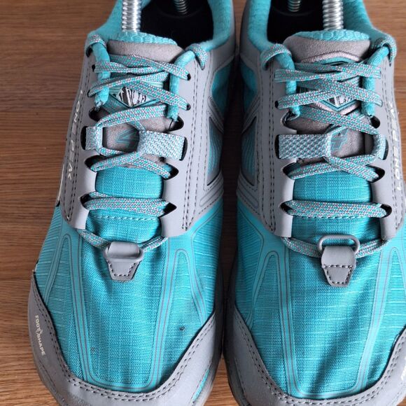 Altra Lone Peak 4 Trail Running Shoes Women 7 Teal Blue Gray Athletic Sneakers - Picture 8 of 12